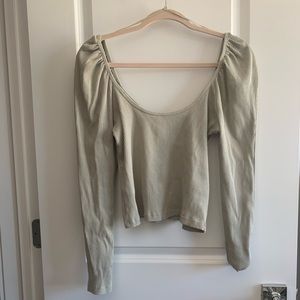 NWOT Zara Puff Sleeve Top